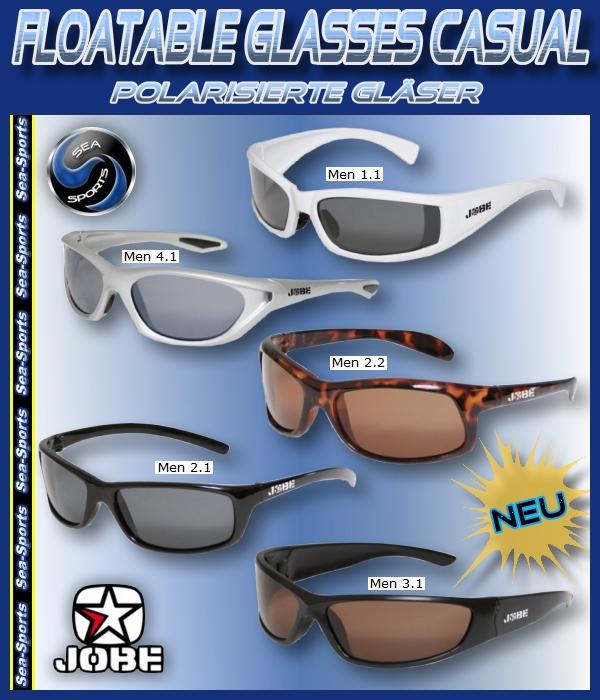 schwarze Sonnenbrille UV400 M3.1 Jobe schwimmende Herren Polarisierte  Gläser casual Floatable Sunglasses | Uhr Brillen Sonnenbrillen