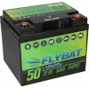 Flybat LiFePo4 Batterie Verbrauchsbatterie LiFePO4 Akku 12V (12,8V) 50Ah inkl. Bluetooth und CanBus