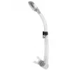 Cressi Schnorchel clear Dry Trockenschnorchel Taucherschnorchel für Erwachsene transparent