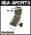 Olivegrün Beach Rolly mit Sonnendach Eckla Transportwagen Sitzwagen Surfboards Oliv-Beige Beachrolly EAN 4007577555519