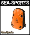 Decksack orange schwarz mit Reißverschluss 12 Liter Langer Deck Packsack Decktasche wasserfest
