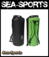 40 Liter Seesack mit Rollverschluss schwarz grün von Langer Packrucksack Rucksack Packsack wasserfest