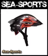 Radhelm Gr. M Avento Fahrradhelm schwarz rot matt verstellbares Stirnband Skatehelm Helm für Erwachsene