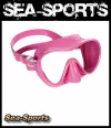 Cressi F1 Tauchmaske rosa Taucherbrille Schnorchelmaske rahmenlos für Erwachsene