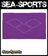 Badehandtuch Sporthandtuch 145x90cm violett weiss Microfaser Handtuch Arena Halo Handtuch mirtilla leaf