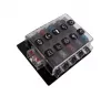 kompletter SicherungHalter Halter 10 Verbindungen 25A Dauerstrom max 150A 10sec max 32V Zinn Platte aus ABS allpa