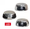 rot grün 2x 112.5º allpa LED Positionslaterne Poliertes NIRO-304-Gehäuse IP66 Rote und grüne LED in klarer Linse 12-24V 1-2W LED Für Boote bis 12M