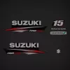 Steuerboard rechter Aufkleber Streifen 2013-2016 mit Suzuki für Suzuki 9,9PS 15PS 20PS Außenteile Motorabdeckung Ersatzteile AModelle ab Baujahr 2013 4Takt Außenborder DF9.9B DF15A DF20A