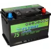 Flybat LiFePo4 Batterie Verbrauchsbatterie LiFePO4 Akku 12V (12,8V) 75Ah inkl. Bluetooth und CanBus