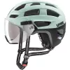 Bikehelm mit Visier Radhelm Fahrradhelm Schutzhelm Uvex Gr. 52-57cm finale visor jade-black matt