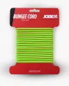 Lemongrünes Universal Gumicordel einsetzbares Bungee Seil ca. 250cm ummanteltes Gummiseil als Gepäcknetz Gepäckspinne Jobe SUP Bungee cord lime