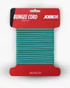 türkises Universal Gummicordel einsetzbares Bungee Seil ca. 250cm ummanteltes Gummiseil als Gepäcknetz Gepäckspinne Jobe SUP Bungee cord teal