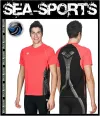 Gr. S Arena Men Run Panel Laufshirt Fluo Red Black