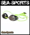 Arena Kinder Schwimmbrille Tracks Junior Racing grün Wettkampfschwimmbrille verspiegelt