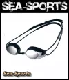 Wettkampfschwimmbrille Tracks Racing Schwarz Arena Schwimmbrille verspiegelt
