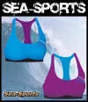 Camaro Aqua Skin Bikini Top Blau Gr.S