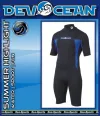 Gr.S 2mm Neopren Herren Shorty Devocean Traffic Blau
