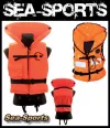 Gr. Child 15-30kg Aquarius Kinderfeststoffweste Childs Life Jacke, Kinderrettungsweste CE100N ISO 12402-4, Orange