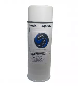 Honda 1K Decklack Sprühdose 400ml metallic-silber NH-282 M-U oyster Motorlack Außenborderlack Bootsmotorlack