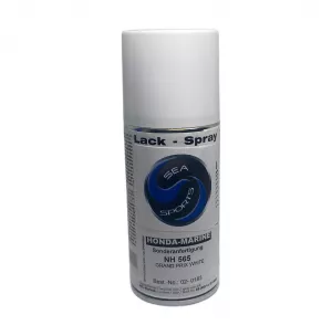 Honda Basislack Sprühdose 150ml grand prix white (Marine) NH-565 Motorlack Außenborderlack Bootsmotorlack