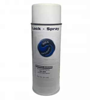 Honda Basislack Sprühdose 400ml grand prix white (Marine) NH-565 Motorlack Außenborderlack Bootsmotorlack