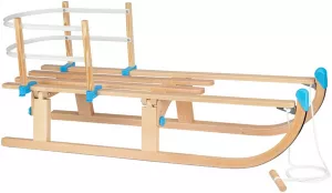Schubgestell Holzschlittengestell Rückenlehne für Faltschlitten Schlittenlehne Schreuders