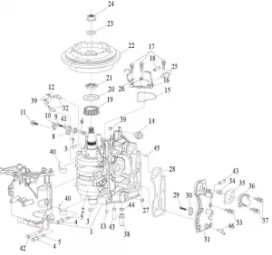 Ersatzteilliste Kurbelwellengehäuse Hidea F15 F20 Vergaser Ersatzteileliste 