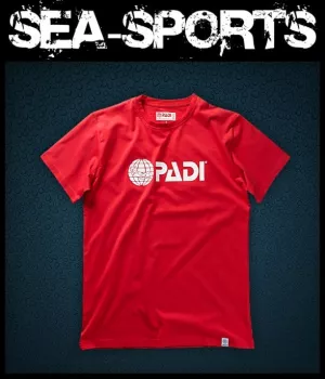 PADI T-Shirt Signs für Taucher Gr.: XXL Men rot 