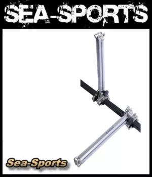 Eckla schwenkbare HD Multi Senkrechtstütze Paar für 30x20mm Vierkantrohrdachträger