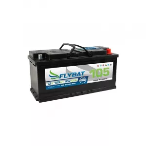 105Ah AGM Batterie 12V 950A (EN) Flybat F105 Verbrauchsbatterien 383x175x190mm 29,4kg 
