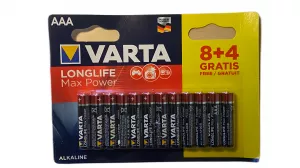 Varta Longlife Max Power AAA Batterie 4703 LR03 (8er Blister + 4 Gratis)