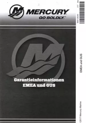 Garantieheft deutsch inkl. Allgemeine CE-Konformitätserklärung Mercury Mariner Quicksilver Schlauchboote und Aussenborder pro Stück Zweitabschrift für alle gängigen Modelle ab 01.01.1998 nur für bestimmte Modelle und Seriennummern Siehe Beschreibung