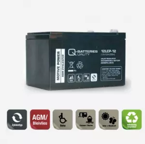 Q-Batteries 67Ah-260Ah 12V AGM Versorgungsbatterie Verbrauchsbatterie Verbrauchsbatterie für Elektromotor QBatteries