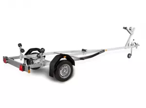 Brenderup 180750UBL Premium 750 Bootsanhänger Trailer Bootstrailer Boote bis 4,7m 16Fuß Gesamtgewicht 750kg Zuladung 540kg Felgen 13Zoll Basic 750 gegen Aufpreis 100kmh, Stützrad mit Halterung, Vorabversand Zulassungspapiere