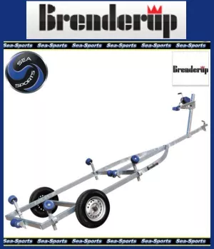 Brenderup 8018 Bootsanhänger Slipwagen 18 Fuß mit Rollen
