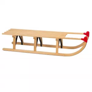 Schlitten Holzschlitten Buchenholzschlitten Buchenholz Davos 110cm Maximalbelastung bis 2x90Kg