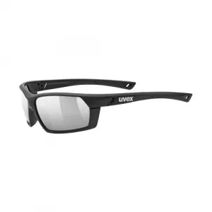 Uvex Sportstyle 225 Sonnenbrille Sportbrille black mat litemirror silver one Size